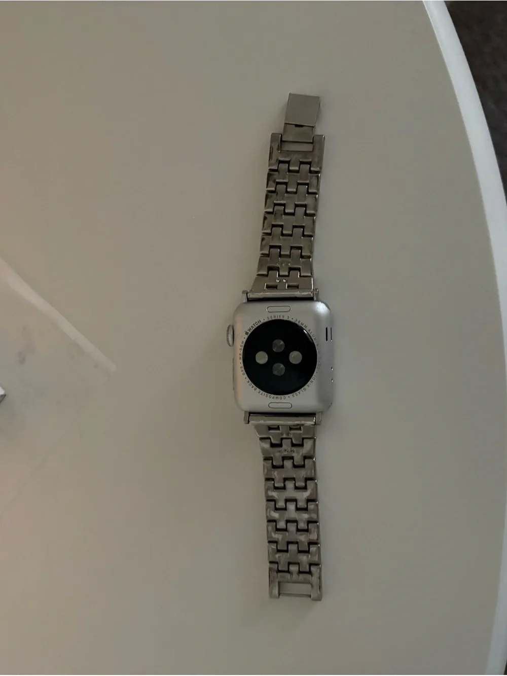Apple Watch Series 3 (38mm) with Silver Crystal Link Band - Silver